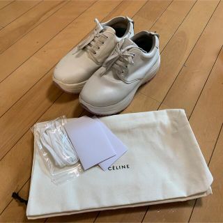 セリーヌ(celine)の18SS CELINE デリバリースニーカー 36 ホワイト(スニーカー)