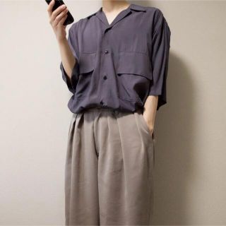 yoke / HALF SLEEVES BIG FLAP SHIRT