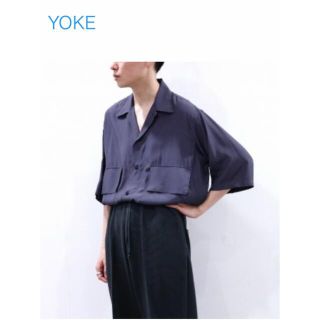 yoke / HALF SLEEVES BIG FLAP SHIRT