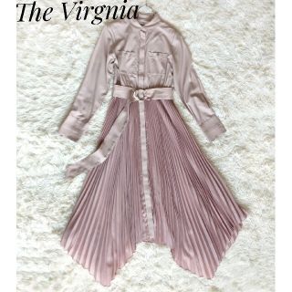 ザヴァージニア(The Virgnia)の【The Virgnia】イレヘムプリーツ切り替えワンピース  38(ロングワンピース/マキシワンピース)