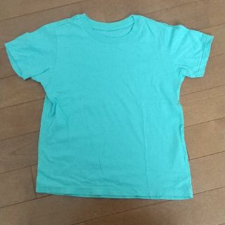 ユニクロ(UNIQLO)のUNIQLO無地Tシャツ　エメラルドグリーン　size120(Tシャツ/カットソー)