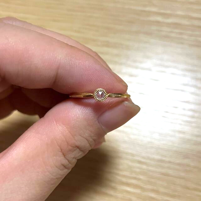 agete - Wind様専用agete K18 0.03ct ローズカット リングの通販 by