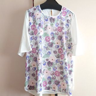 ローズティアラ(Rose Tiara)のロブジェ　花柄　カットソー Tシャツ(カットソー(半袖/袖なし))