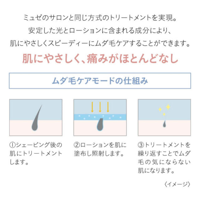 ミュゼ 家庭用 光脱毛器 ミュゼ 家庭用 光脱毛器