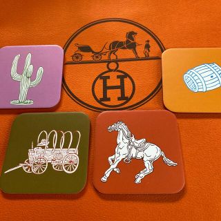 エルメス(Hermes)の新品レア品　エルメス馬コースター4セット(テーブル用品)