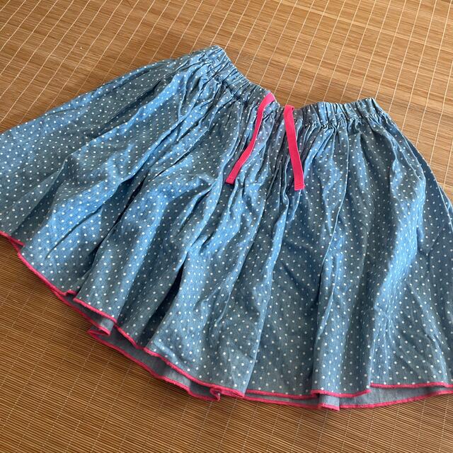 PETIT BATEAU(プチバトー)の128cm⭐︎プチバトー⭐︎ドットスカート キッズ/ベビー/マタニティのキッズ服女の子用(90cm~)(スカート)の商品写真