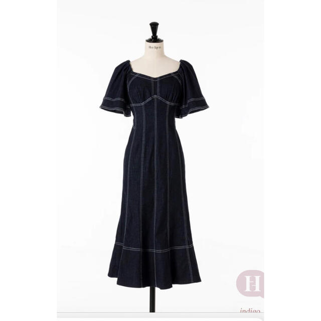 Herlipto／ Volume Sleeve Day Dress