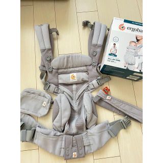 エルゴベビー(Ergobaby)の【値下げ中】エルゴベビー　OMNI360 グレー(抱っこひも/おんぶひも)