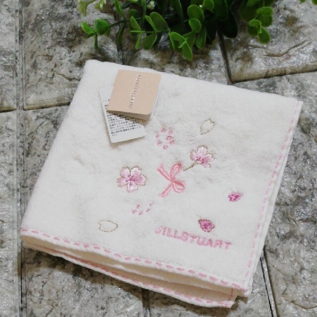 JILLSTUART - 新品タグ付 ジルスチュアート 桜の刺繍のタオルハンカチの通販 by SH ☆'s shop｜ジルスチュアートならラクマ