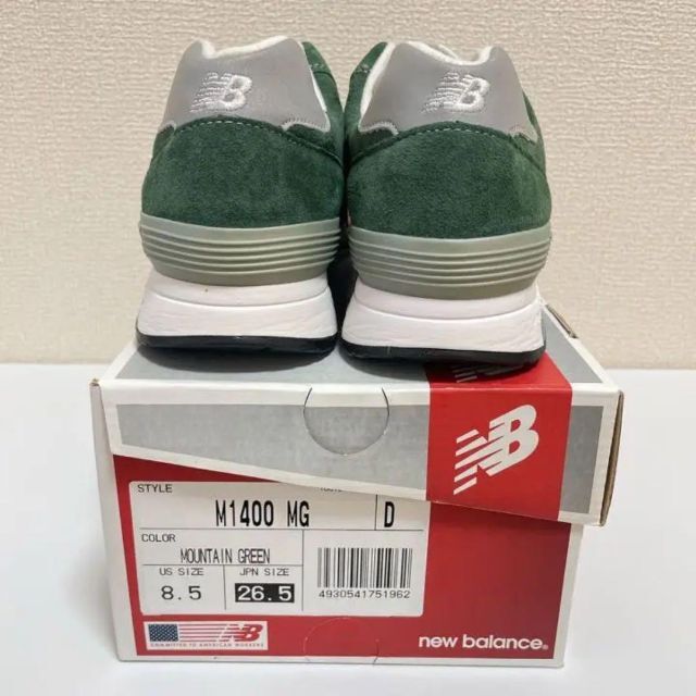 New balance 1400 M1400MG グリーン 26.5cm メンズの靴/シューズ(スニーカー)の商品写真