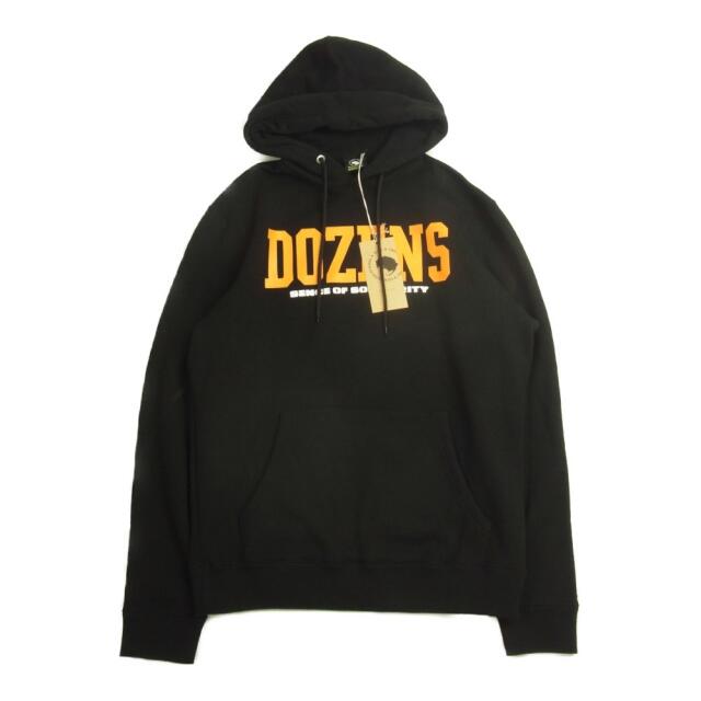 S肩幅RATS ラッツ 20AW 20'RTC-0903 COLLEGE HOODIE カレッジロゴ パーカー ブラック系 S【極上美品】