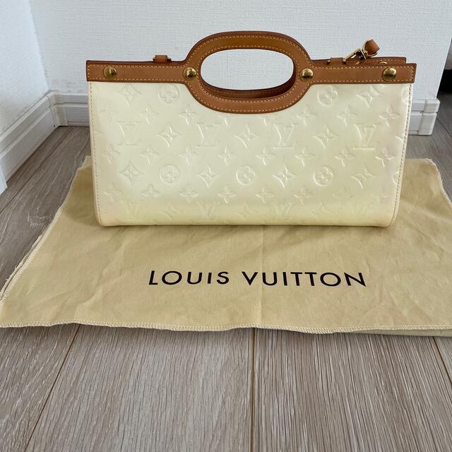 即納!最大半額! Louis - VUITTON LOUIS Vuitton 白 バッグ ヴェルニ
