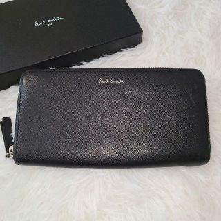 ポールスミス(Paul Smith)のポールスミス　長財布　ポールドローイング　ラウンドジップ　王冠　型押し　レザー(長財布)