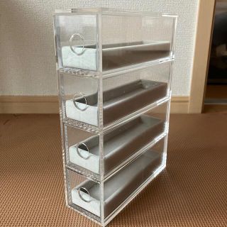 ムジルシリョウヒン(MUJI (無印良品))の【無印】アクリル メガネケース ベアロ調仕切り(ケース/ボックス)