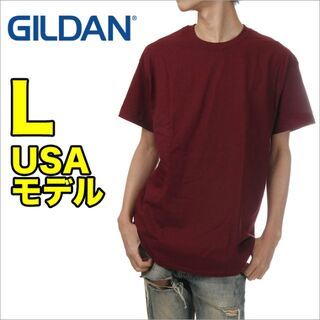 ギルタン(GILDAN)の【新品】ギルダン 半袖 Tシャツ L マルーン GILDAN 無地 メンズ (Tシャツ/カットソー(半袖/袖なし))