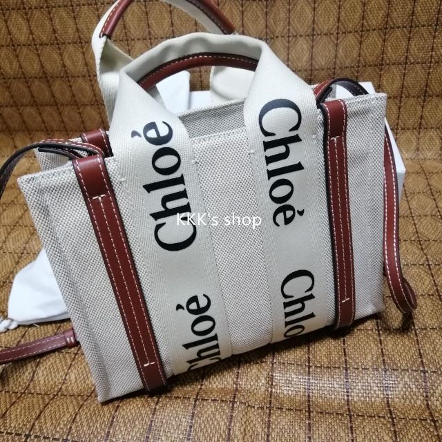 Chloe クロエ ストラップ付き“WOODY”スモールトートバッグ | livro