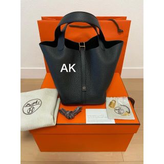 エルメス(Hermes)の着用10回程　国内エルメス購入　ピコタンロックMM ノワール　バーキン　ケリー(ハンドバッグ)