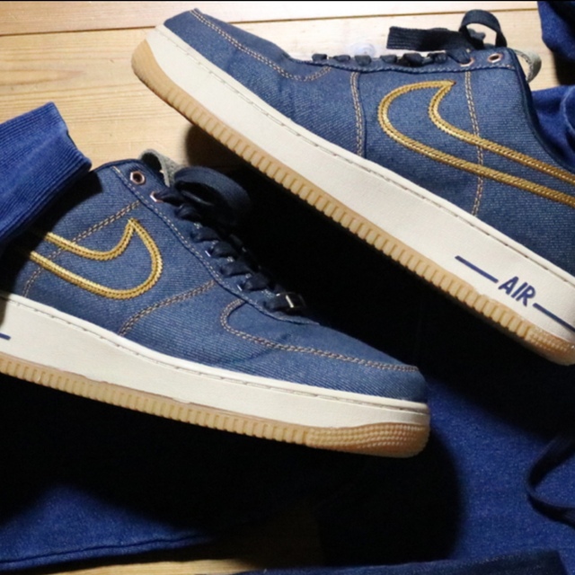 NIKE air force1 denim 27.5cm エアフォースワンデニム