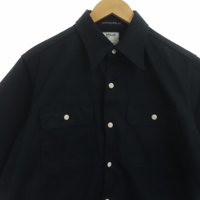 希少カラー✨マディソンブルー　パープル　ショートスリーブシャツ　コットン　半袖