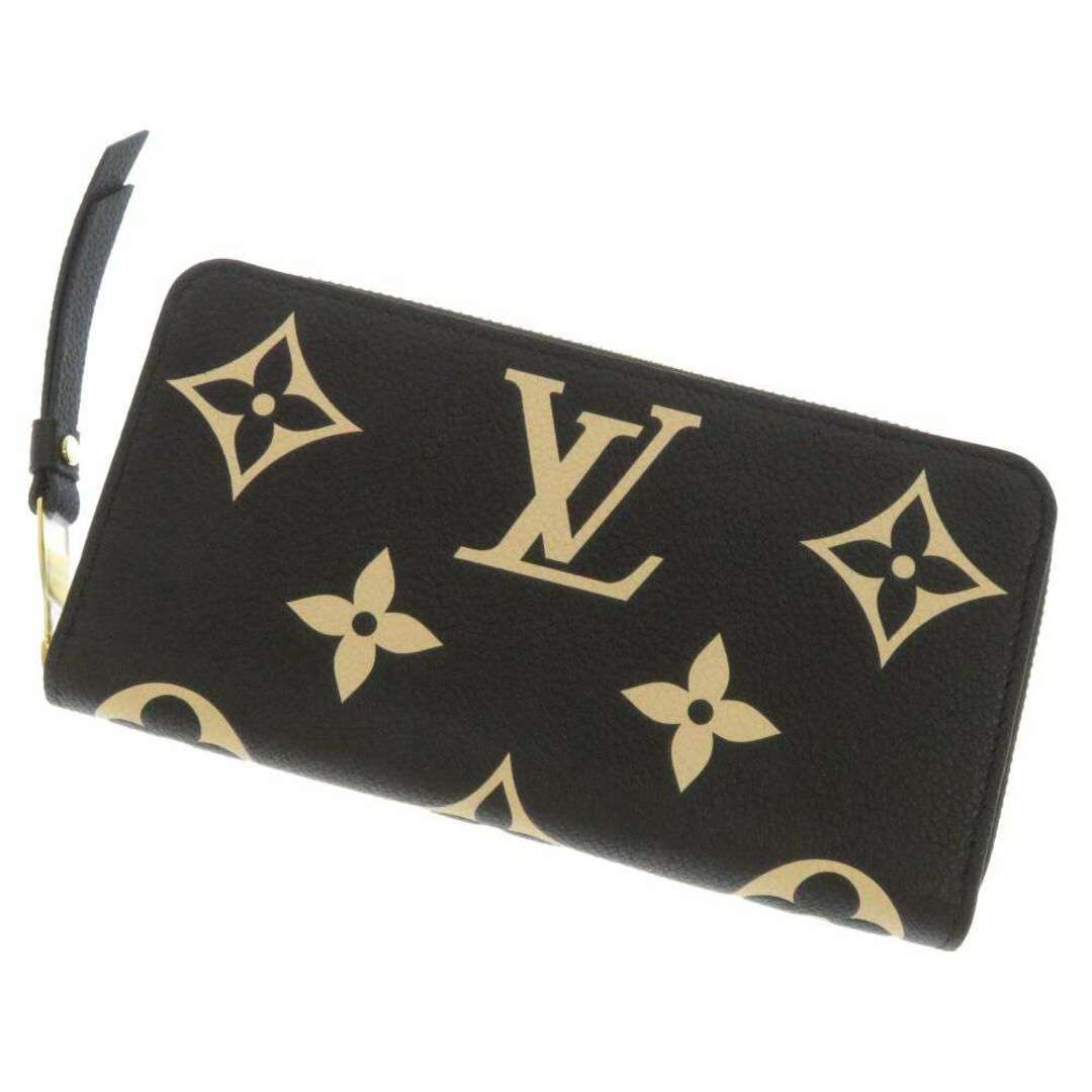 ルイ・ヴィトン LOUIS VUITTON 財布 モノグラム アンプラント レディース ブランド 長財布 ジッピーウォレット ノワール ベージュ M80481 バイカラー ラウンドファスナー 黒