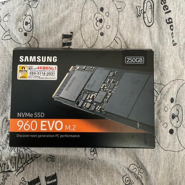 SAMSUNG(サムスン)のMZ-V6E250B/IT サムスン Samsung SSD 960EVO スマホ/家電/カメラのPC/タブレット(PCパーツ)の商品写真