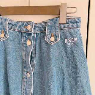 MSGM - MSGMデニムロングスカート フレアスカート 美品 エムエス