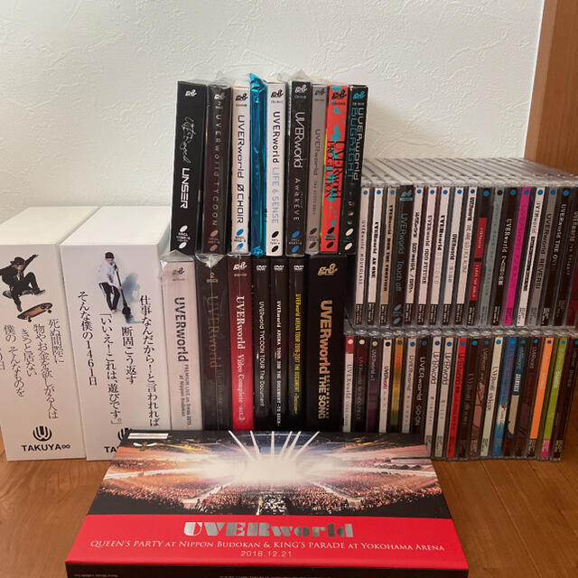 UVERworld シングル，アルバム，DVD，ブログ本-