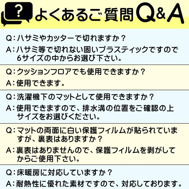 冷蔵庫マット　80cm×80cm インテリア/住まい/日用品のインテリア/住まい/日用品 その他(その他)の商品写真