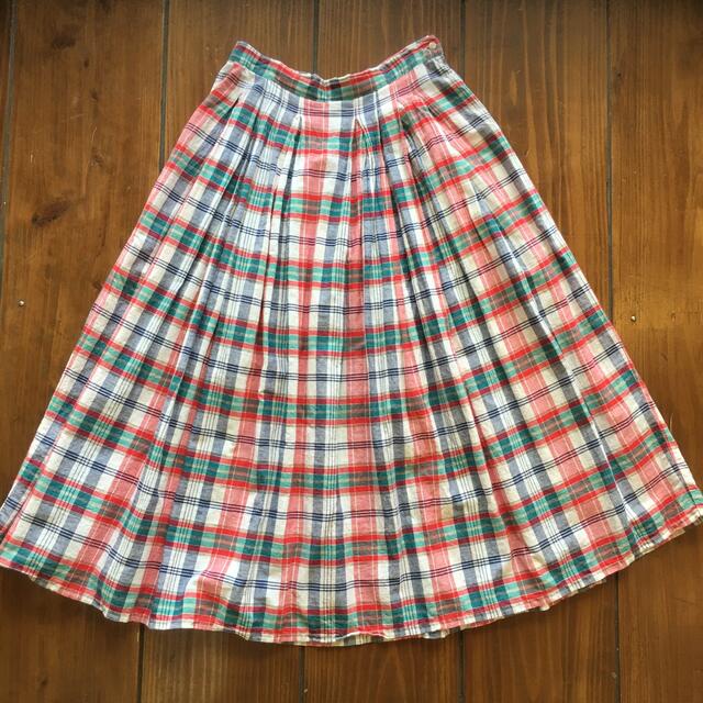 vintage 90s WOOLRICH チェック　スカート  ロングロングスカート