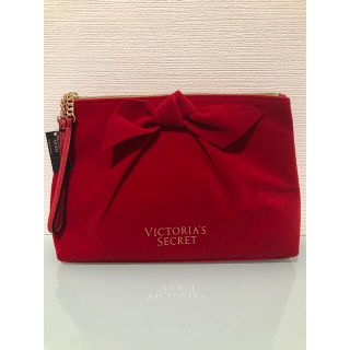 ヴィクトリアズシークレット(Victoria's Secret)のVictoria's Secret ベロアリボンクラッチ🎀(クラッチバッグ)