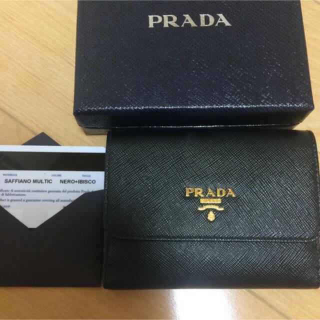 PRADA(プラダ)のeve様専用PRADA♡三つ折りバイカラー財布 レディースのファッション小物(財布)の商品写真