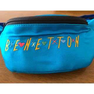 ベネトン(BENETTON)のベネトンのウエストポーチ(used品)ブルー(ボディバッグ/ウエストポーチ)