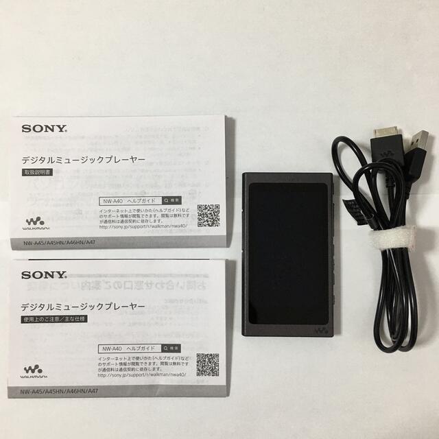 スマホ/家電/カメラソニー ウォークマン Aシリーズ 32GB NW-A46HN B