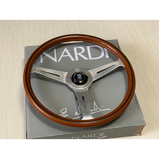 NARDI MADE IN ITALY ウッド ステアリングハンドル ホーン付-