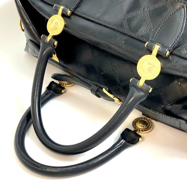 得価2023 VERSACE - ヴェルサーチ VERSACE サンバースト ボストン