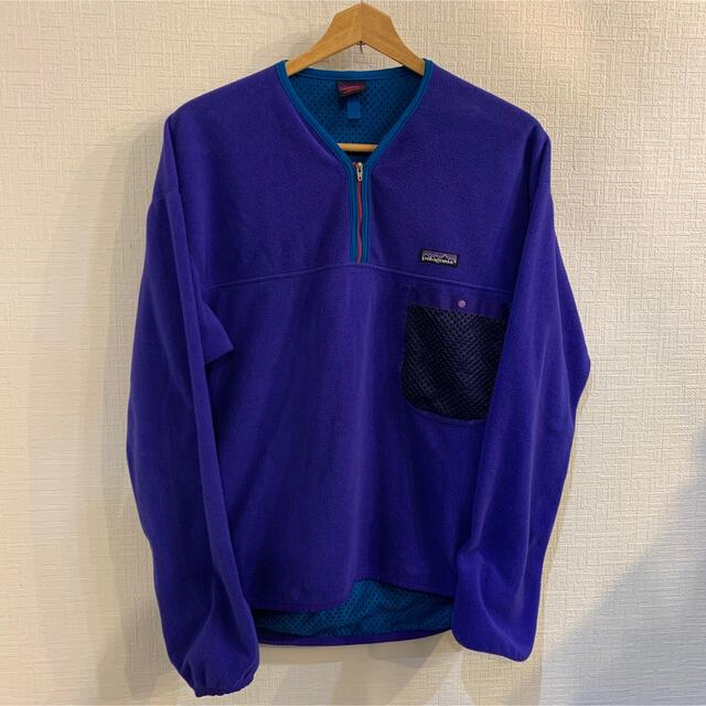 カヤックフリース patagonia パープル×イエロー レトロX プルオーバー