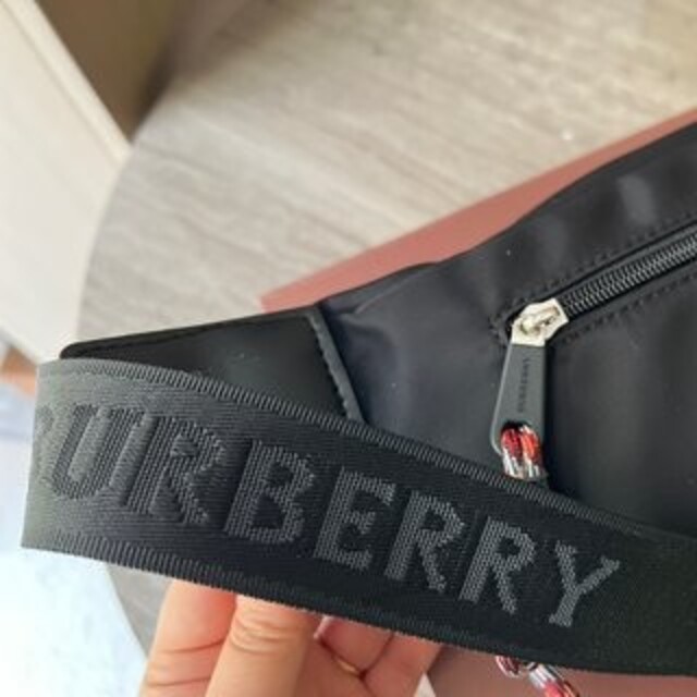 BURBERRY ソニー ベルトバッグ バーバリー モノグラム ブラック