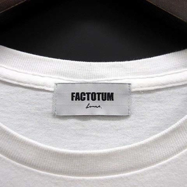 FACTOTUM(ファクトタム)のファクトタム FACTOTUM バックプリント Tシャツ カットソー 半袖 白 メンズのトップス(Tシャツ/カットソー(半袖/袖なし))の商品写真