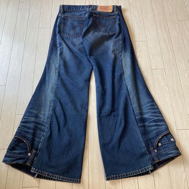 再構築 リメイク LEVI'S517 リーバイス ベルボトム デニム パンツ