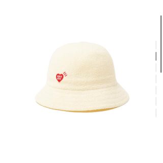 ヒューマンメイド(HUMAN MADE)のHUMAN MADE KNIT ROUND BUCKET HAT WHITE L(ハット)