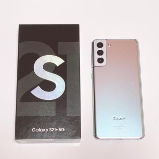 ギャラクシー(Galaxy)のGalaxy S21+ 5G ファントムシルバー 256GB au ロック解除済(スマートフォン本体)