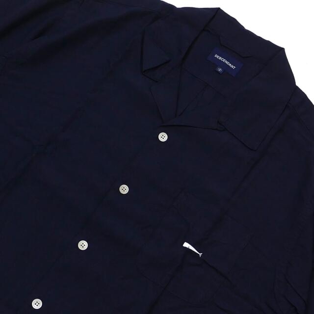 DESCENDANTロンハーマン別注PIRE RAYON SS SHIRT紺2 1