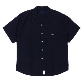 ディセンダント(DESCENDANT)のDESCENDANTロンハーマン別注PIRE RAYON SS SHIRT紺2(シャツ)