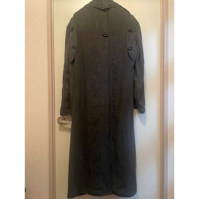 yohji yamamoto pour homme 墨染めリネンコート ファッションの通販