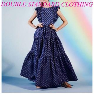 ダブルスタンダードクロージング(DOUBLE STANDARD CLOTHING)のダブルスタンダード　RATTI madein ITALY フラミンゴ柄ワンピース(ロングワンピース/マキシワンピース)