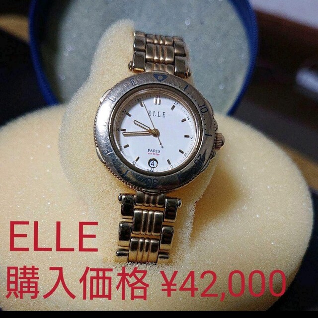 【電池交換済】ELLE エル レディース 腕時計 J2