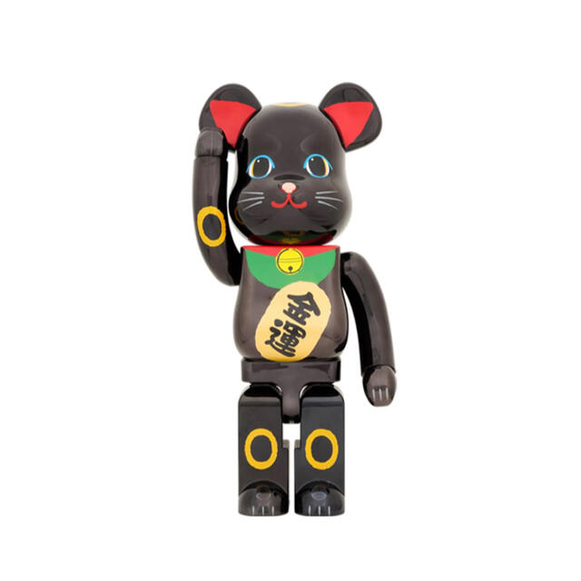 【新品未使用】BE@RBRICK 招き猫 金運 黒メッキ 1000％