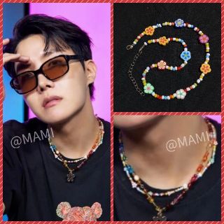 ????BTS 防弾少年団 J-HOPE フラワービーズ ネックレス????ホソク ホビ