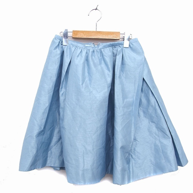 Chesty(チェスティ)のチェスティ Chesty スカート フレア ひざ丈 無地 1 ライトブルー レディースのスカート(ひざ丈スカート)の商品写真