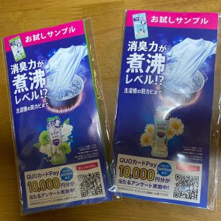 ピーアンドジー(P&G)のレノア　超消臭　抗菌ビーズ　お試しサンプル　2点セット(洗剤/柔軟剤)